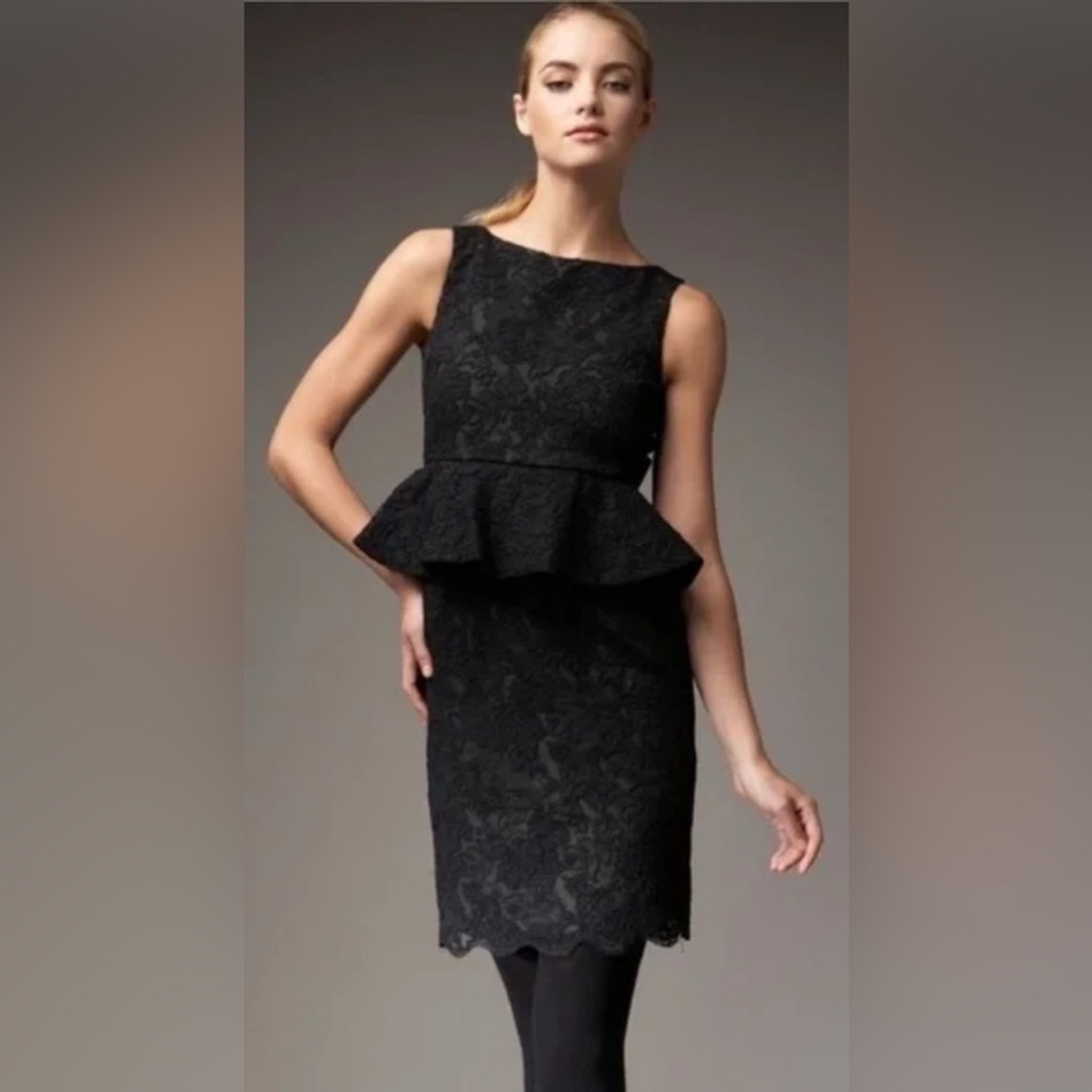 Alice & Olivia Lace Peplum Dress